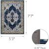 Leick Home 596270 Wendlyn Vintage Multicolor Medallion Boho Chic Living Room Bedroom Area Rug Rectangle 5’3″ x 7’7″
