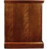 Leick Home 87350 Three Door TV Stand with Cabinet Storage for 55″ TV’s, Westwood Brown Cherry(Brown Cherry / Black)