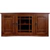 Leick Home 87350 Three Door TV Stand with Cabinet Storage for 55″ TV’s, Westwood Brown Cherry(Mission Oak / Blackened)