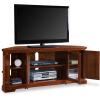 Leick Home 87386 Corner TV Stand with Enclosed Storage For 60″ TV’s, Westwood Brown Cherry(Brownbronze)