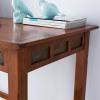 Leick Home 89400 Rustic Oak and Slate Laptop Desk with Drop Front Keyboard Drawer, Distressed Rustic Autumn(Distressed Rustic Autumn)