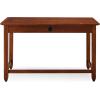 Leick Home 89400 Rustic Oak and Slate Laptop Desk with Drop Front Keyboard Drawer, Distressed Rustic Autumn(Distressed Rustic Autumn)