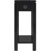 Leick Home 9080-BLK Cade Wood Side Table with USB-C Fast Charging Station AC/USB Charger and Drawer, Black(Black)