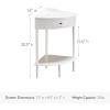 Leick Home Coastal Console Table, Solid Wood, 2 Storage Drawers, Bottom Display Shelf, Narrow Depth, Easy-Assembly, For Living Room/Hallway, Orchid White, 30.0 in. W x 11.0 in. D x 28.0 in. H, 2027-WT(Cottage White)