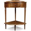 Leick Home Coastal Console Table, Solid Wood, 2 Storage Drawers, Bottom Display Shelf, Narrow Depth, Easy-Assembly, For Living Room/Hallway, Orchid White, 30.0 in. W x 11.0 in. D x 28.0 in. H, 2027-WT(Pecan)