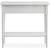 Leick Home Coastal Console Table, Solid Wood, 2 Storage Drawers, Bottom Display Shelf, Narrow Depth, Easy-Assembly, For Living Room/Hallway, Orchid White, 30.0 in. W x 11.0 in. D x 28.0 in. H, 2027-WT(Orchid White)