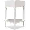 Leick Home Coastal Console Table, Solid Wood, 2 Storage Drawers, Bottom Display Shelf, Narrow Depth, Easy-Assembly, For Living Room/Hallway, Orchid White, 30.0 in. W x 11.0 in. D x 28.0 in. H, 2027-WT(Cottage White)