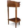 Leick Home Coastal Console Table, Solid Wood, 2 Storage Drawers, Bottom Display Shelf, Narrow Depth, Easy-Assembly, For Living Room/Hallway, Orchid White, 30.0 in. W x 11.0 in. D x 28.0 in. H, 2027-WT(Pecan)