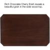 Leick Home Laurent End Table, Solid Wood, Bottom Display Shelf, Narrow, Easy-Assembly, for Living Room/Bedroom, Black, 24.0 in. L x 12.0 in. W x 24.0 in. H, 10505-BK(Chocolate Oak)