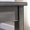 Leick Home Laurent End Table, Solid Wood, Bottom Display Shelf, Narrow, Easy-Assembly, for Living Room/Bedroom, Black, 24.0 in. L x 12.0 in. W x 24.0 in. H, 10505-BK(Smoke Gray)