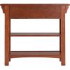Leick Home Mission Impeccable Bookshelf, Solid Wood, 2 Drawers, 2 Shelves, Slatted Sides, Blackened Hardware, Easy Assembly, Russet Brown, 12 in D x 34 in W x 30 in H, Item 8261(Medium Oak / Blackened)