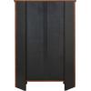Leick Home Mission Impeccable Bookshelf, Solid Wood, 2 Drawers, 2 Shelves, Slatted Sides, Blackened Hardware, Easy Assembly, Russet Brown, 12 in D x 34 in W x 30 in H, Item 8261(Mission Oak / Blackened)