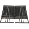 Leick Home Mission Office Desk, Metal Frame with Wood Laminate Top, Collapsible for Easy Storage, for Home Office, Apartments, and Dorm Rooms, White Oak and Gunmetal, 70001-WOGM