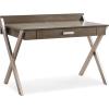 X-Leg Laptop Computer Desk in Smoke Gray Finish