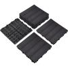 Design House Straight Edge Trim for Square Deck Tiles, Covers 6 Square Feet, Ebony, 4-Pack(Ebony)