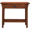 Leick Home 24032 Beckett One Drawer Hall Stand with Shelf for Living Room, Hallway, Entryway, Anthracite/Pewter(Russet)
