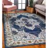 Leick Home 596296 Wendlyn Vintage Multicolor Medallion Boho Chic Faded Living Room Bedroom Area Rug Rectangle 7’10” x 10′