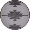Leick Home 596684 Tegan Southwestern Indoor Outdoor Area Rug Round 5’3″