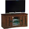 Leick Home 87350 Three Door TV Stand with Cabinet Storage for 55″ TV’s, Westwood Brown Cherry(Mission Oak / Blackened)