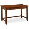 Leick Home 89400 Rustic Oak and Slate Laptop Desk with Drop Front Keyboard Drawer, Distressed Rustic Autumn(Distressed Rustic Autumn)