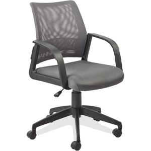 Leick Home 10066GR Adjustable Height Mesh Back Office Desk Chair, Gray