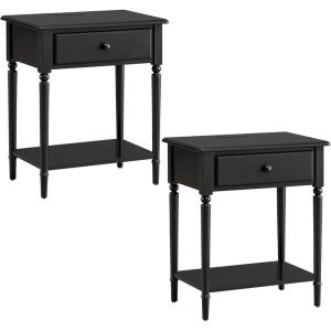 Leick Home 20028-WT Coastal Two Drawer Double Hall Console Sofa Table with Shelf, Orchid White(Swan Black)