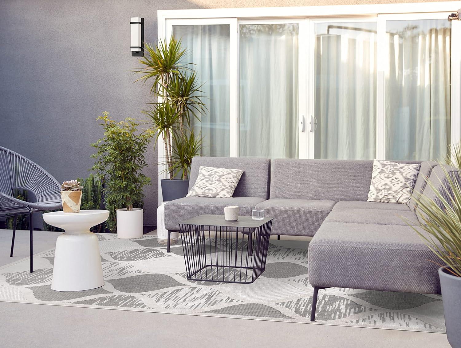 image:imageDesign House Leick Home 596577 Laurus Quatrefoil Indoor Outdoor Area Rug Rectangle 53x7