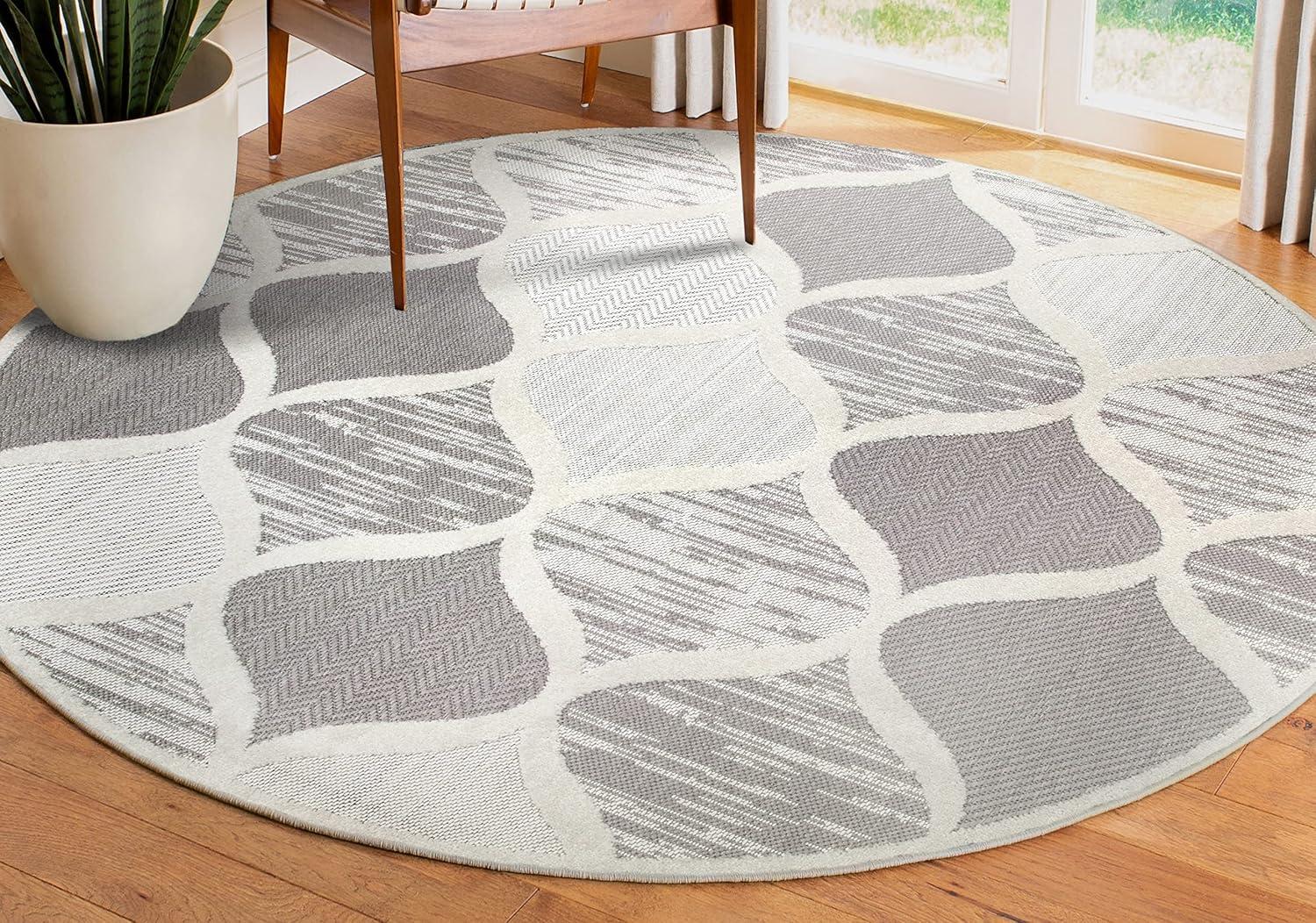 image:imageDesign House Leick Home 596593 Laurus Quatrefoil Indoor Outdoor Area Rug Rectangle 67x96