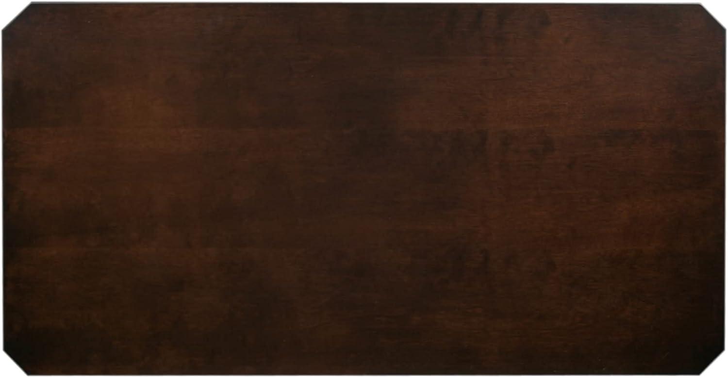 image:imageLeick Home 10303 Boa CondoApartment Coffee Table with Shelf Chocolate Oak
