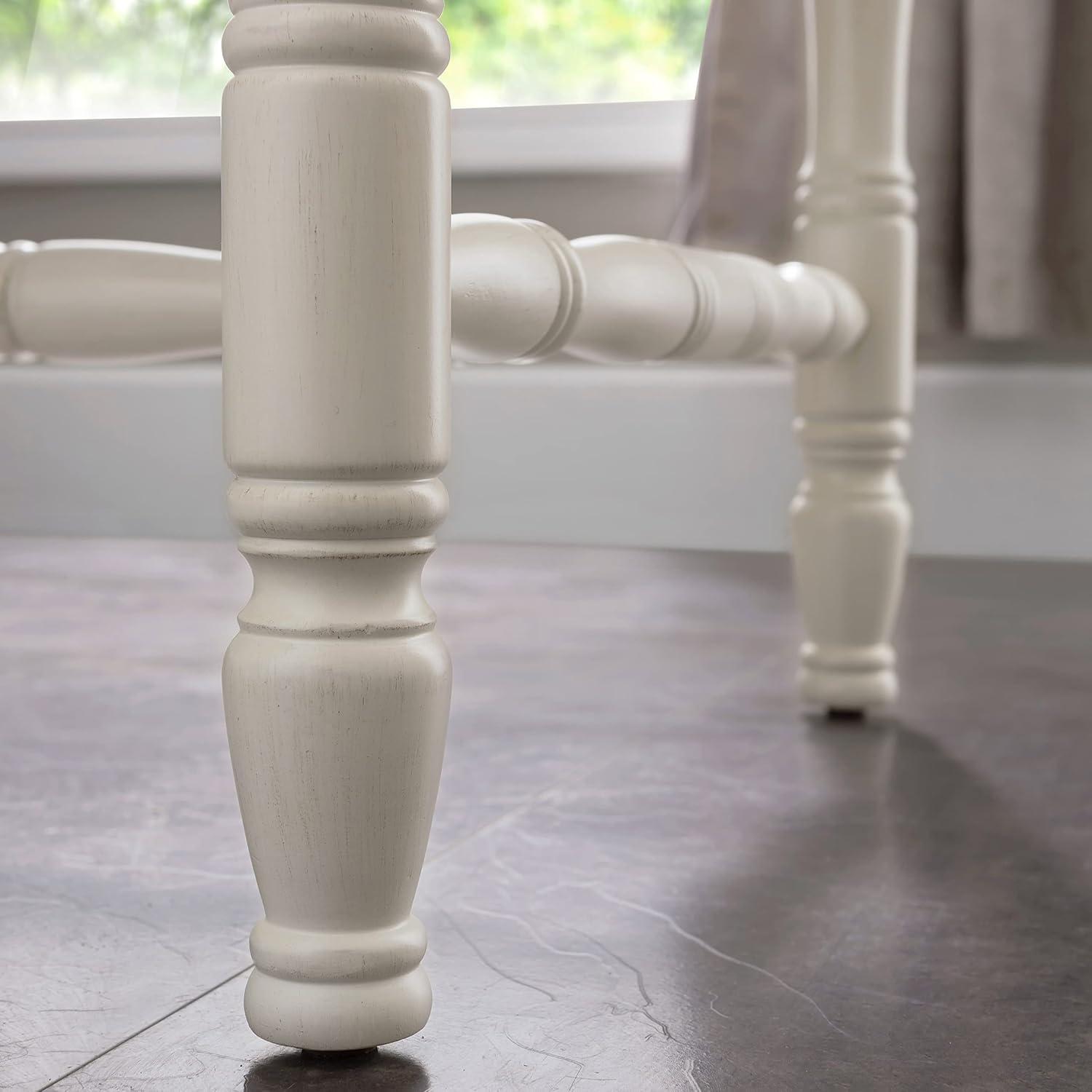 image:imageLeick Home 11732 Toscana Hall Console Table Dry Brushed Ecru and Soft Gray Glazed Otter