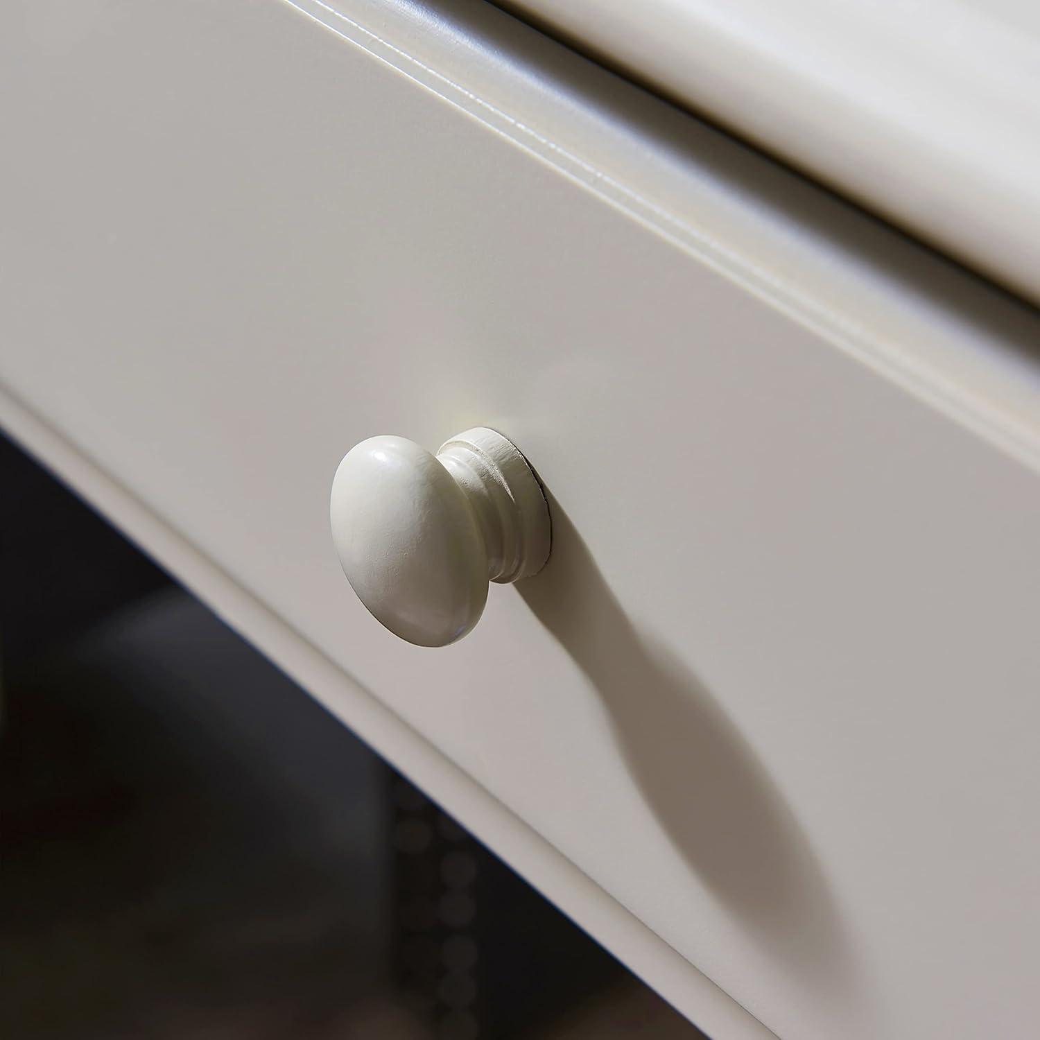 image:imageLeick Home 214445 Coastal Nightstand One Drawer Side Table with USBC Fast Charging Station ACUSB Charger and Shelf 2Pack Swan BlackGreige