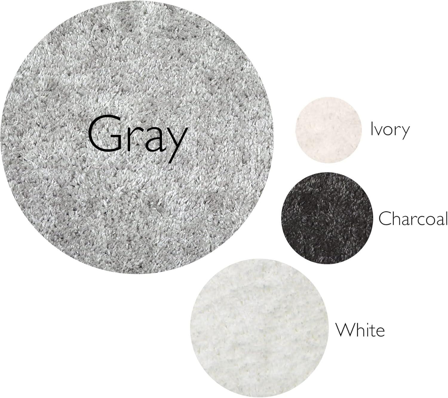 image:imageLeick Home 594614 Zielle Soft Shag Painterly Modern Rug Gray Living Room Bedroom Area Rug Rectangle 710 x 10