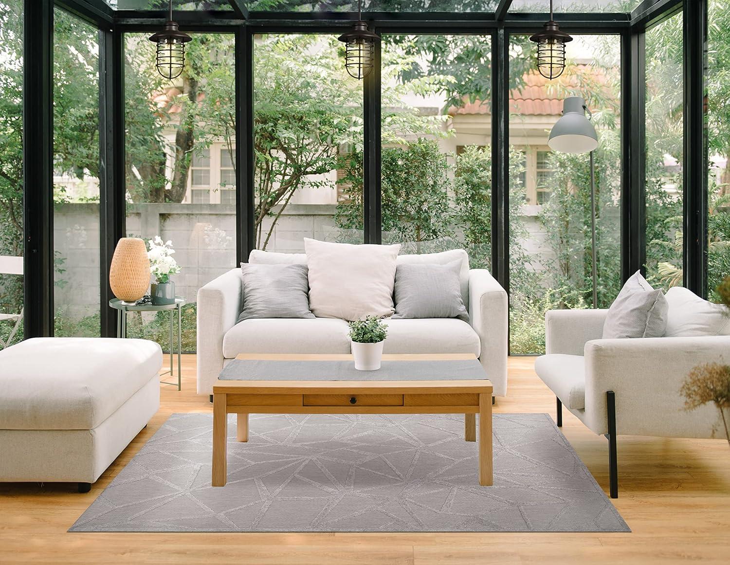 image:imageLeick Home 595595 Vennor Geometric Indoor Outdoor Area Rug Rectangle 3x5