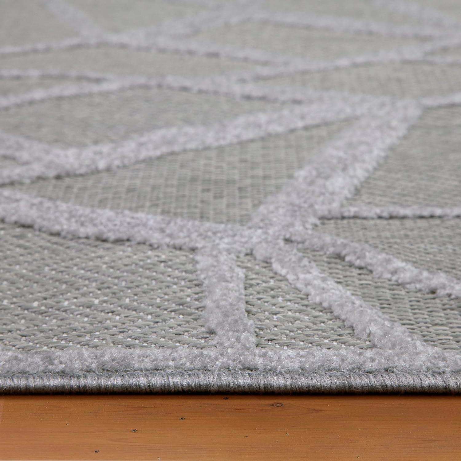 image:imageLeick Home 595595 Vennor Geometric Indoor Outdoor Area Rug Rectangle 3x5