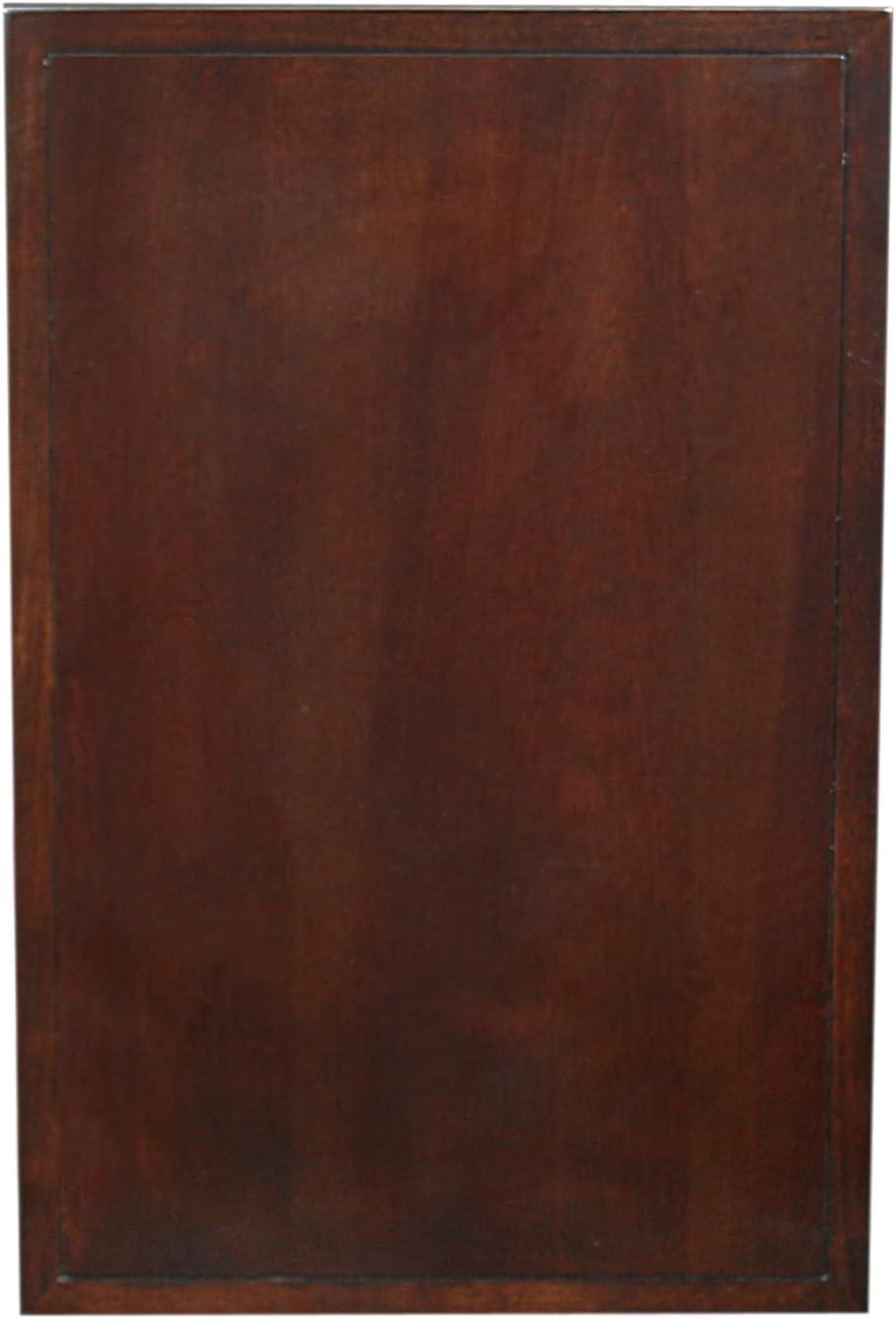 image:imageLeick Home 81401 Cabinet Side TablePrinter Stand Chocolate Cherry