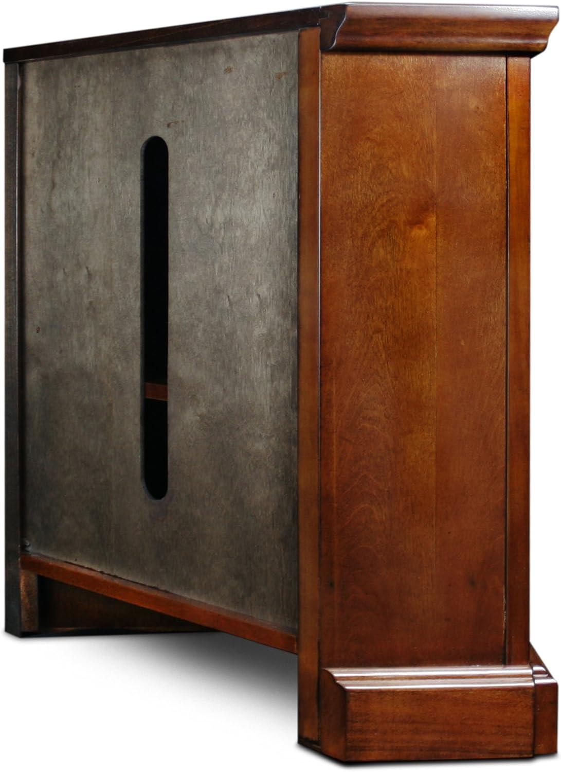 image:imageLeick Home 87385 Westwood Three Door Corner TV Stand For 50 TVs Brown Cherry