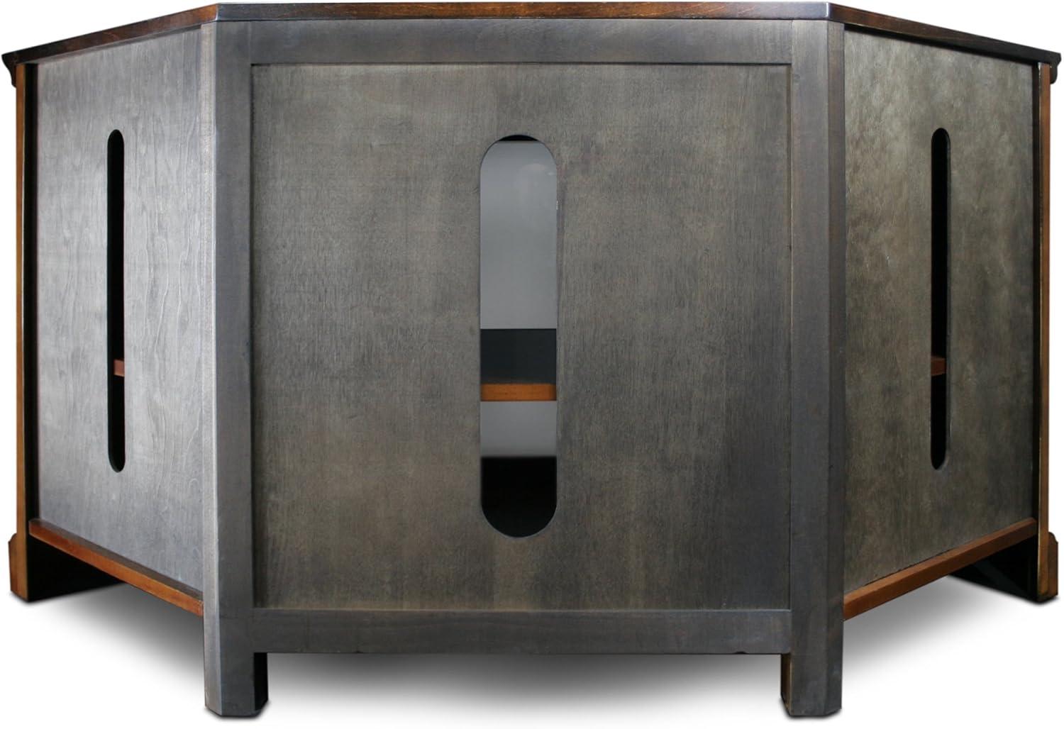 image:imageLeick Home 87385 Westwood Three Door Corner TV Stand For 50 TVs Brown Cherry