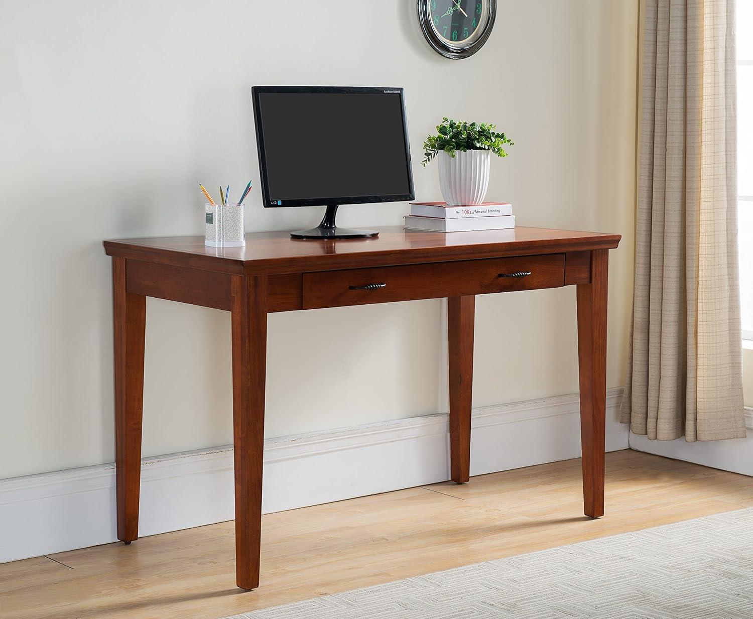 image:imageLeick Home 87400 Laptop Desk with Drop Front Keyboard Drawer Westwood Cherry