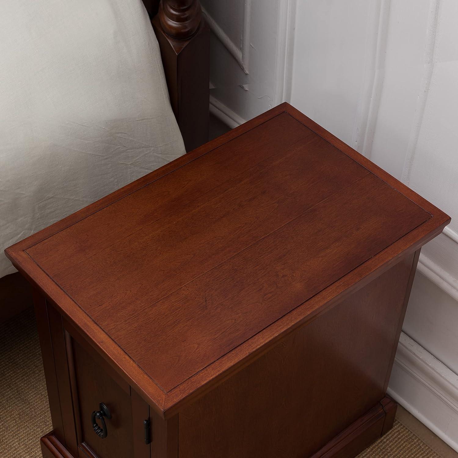 image:imageLeick Home 87401 Cabinet Side Table Printer Stand Westwood Cherry