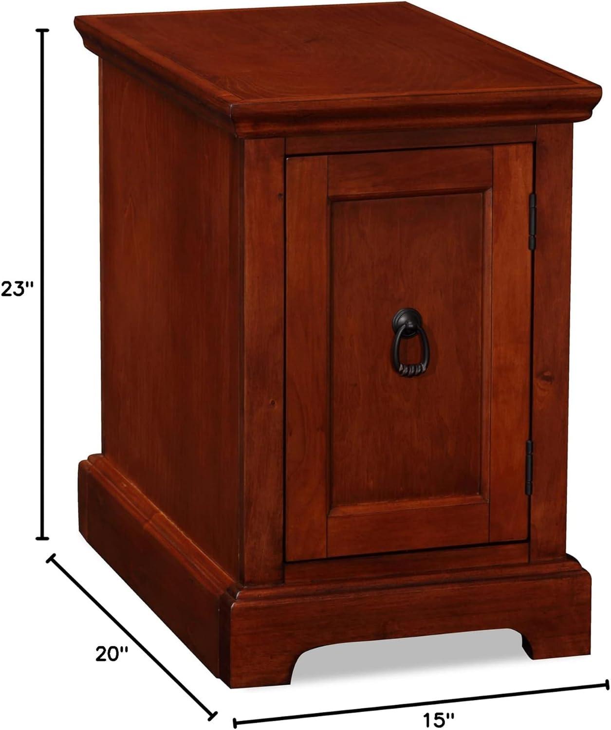 image:imageLeick Home 87401 Cabinet Side Table Printer Stand Westwood Cherry