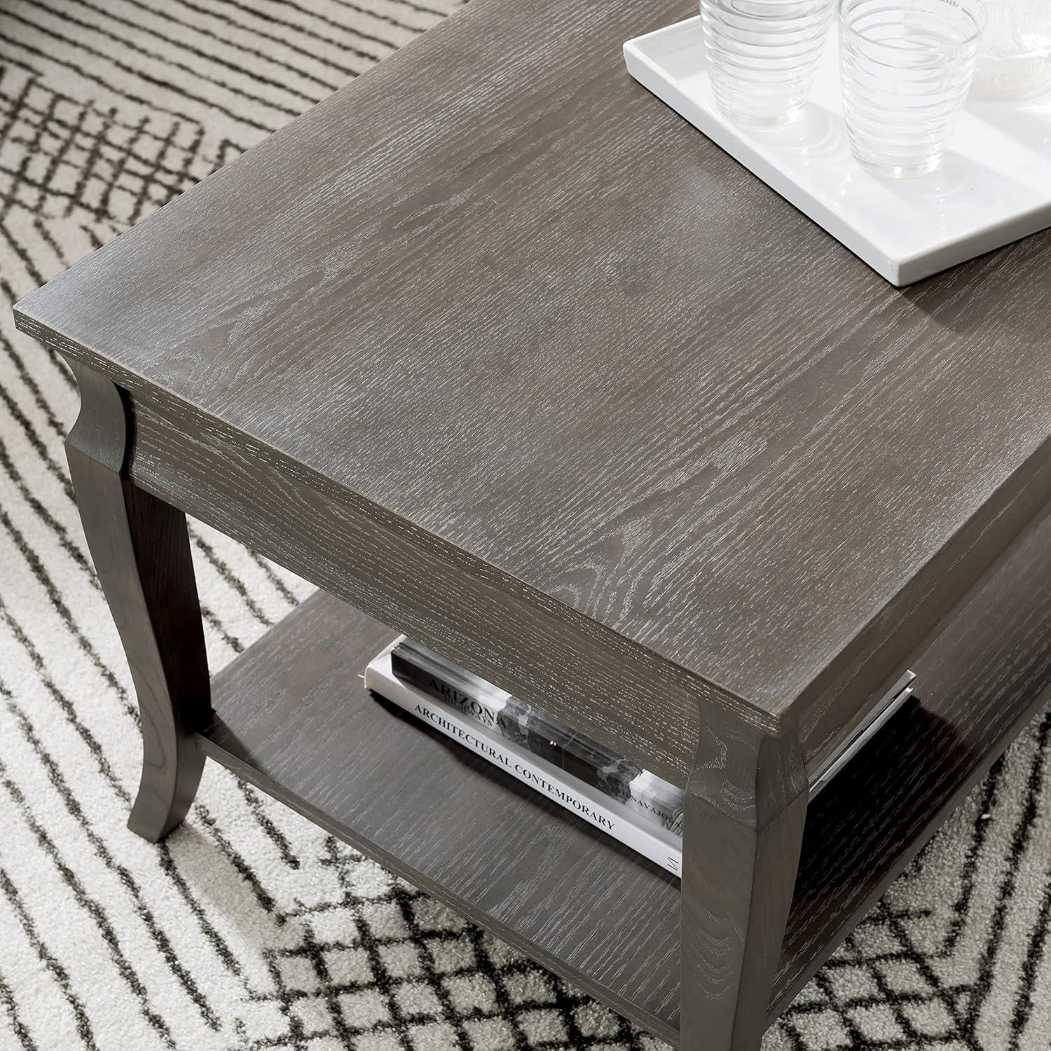 image:imageLeick Home Luna CondoApartment Coffee Table Gray WashGray Wash