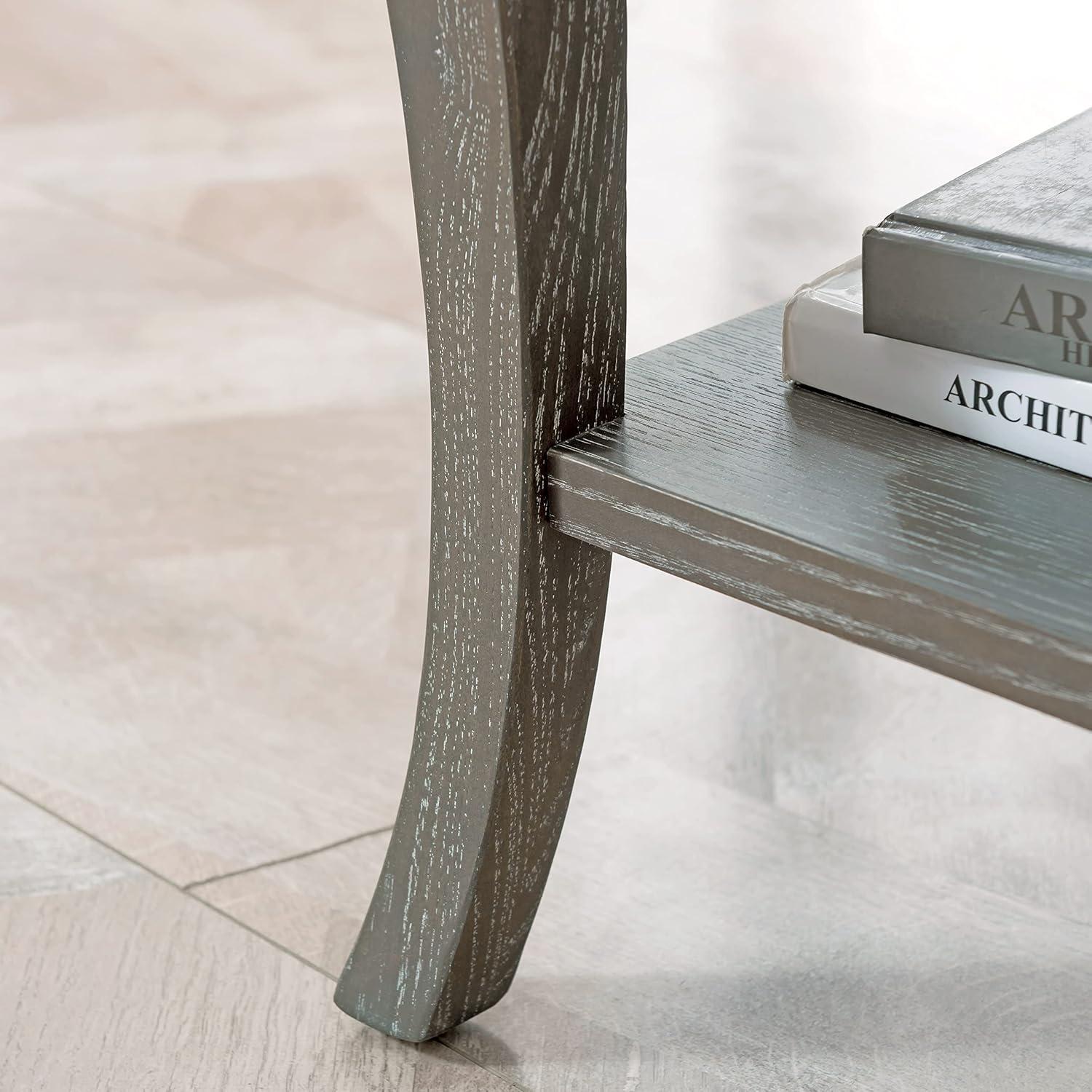 image:imageLeick Home Luna CondoApartment Coffee Table Gray WashGray Wash