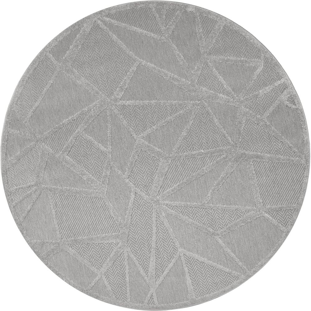 image:imageLeick Home 595645 Vennor Geometric Indoor Outdoor Area Rug Round 53