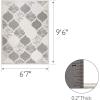 Design House Leick Home 596593 Laurus Quatrefoil Indoor Outdoor Area Rug Rectangle 6’7″x9’6″