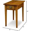 Leick Bin Pull Chair Side End Table,-Candle Glow