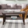 Leick Home 10303 Boa Condo/Apartment Coffee Table with Shelf, Chocolate Oak