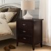 Leick Home 10506-BK Laurent Chairside Table with Drawer and Display Shelf, Black(Chocolate Cherry)