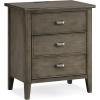 Leick Home 10506-BK Laurent Chairside Table with Drawer and Display Shelf, Black(Smoke Gray)