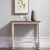 Leick Home 11732 Toscana Hall Console Table, Dry Brushed Ecru and Soft Gray Glazed Otter