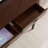 Leick Home 22033 Stratus Two Drawer Sofa Table with Shelf, Heartwood Cherry